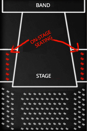 On-Stage seating for Spring Awakening